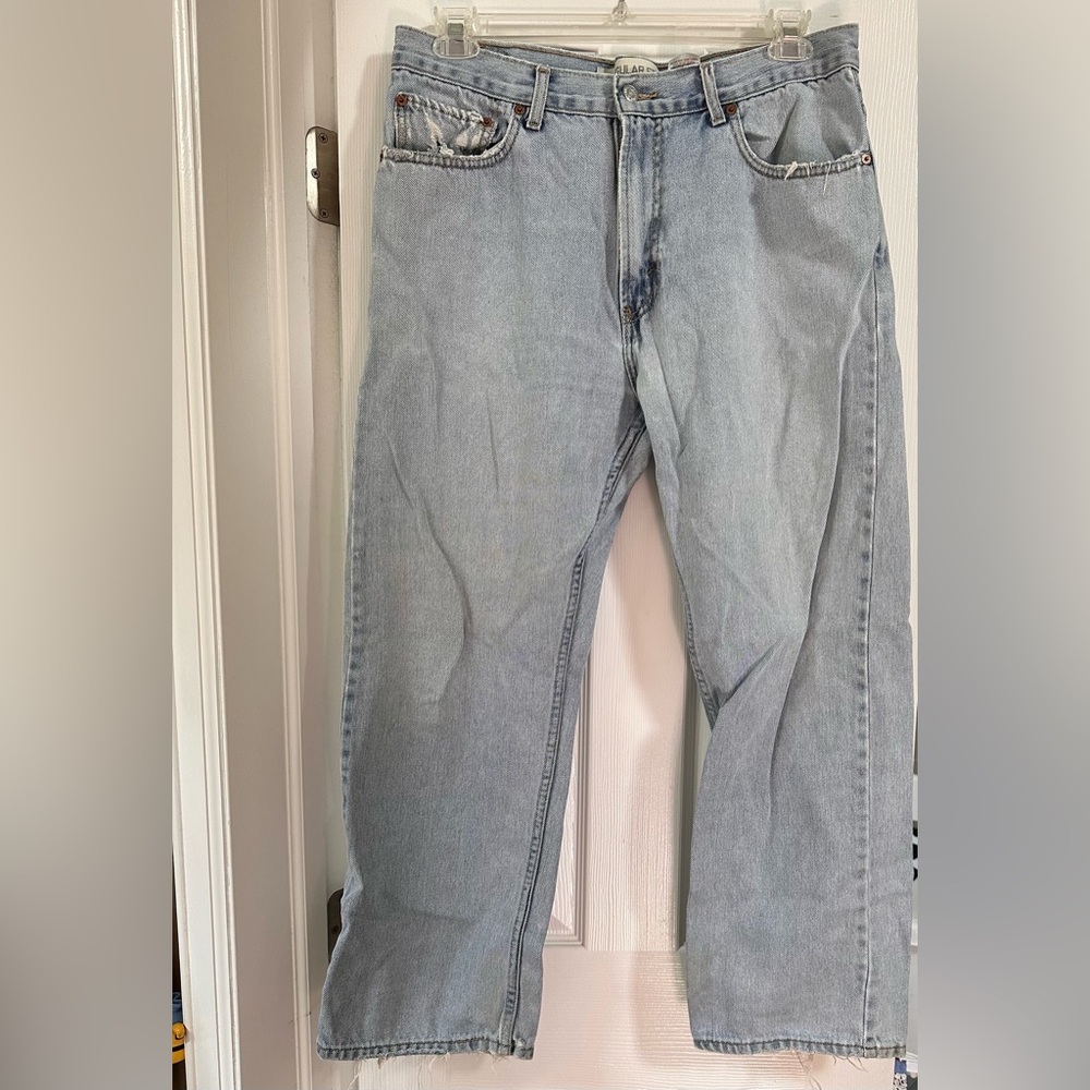 Levi's Light Blue Denim Jeans with Leather Patch